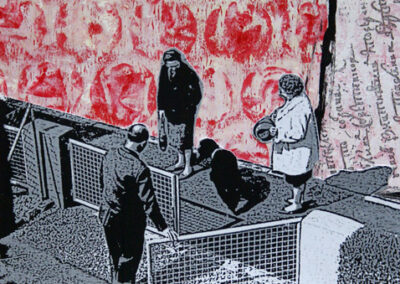 Titel: sunday 2, 18x15cm, Collage/Mischtechnik auf Papier, 2024